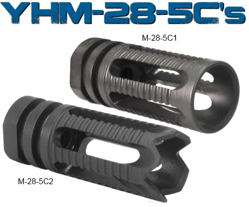 YHM-28-5Cs.jpg YANKEE HILL MACHINE COMPANY FLASH HIDER PHANT 5.56 SMOOTH