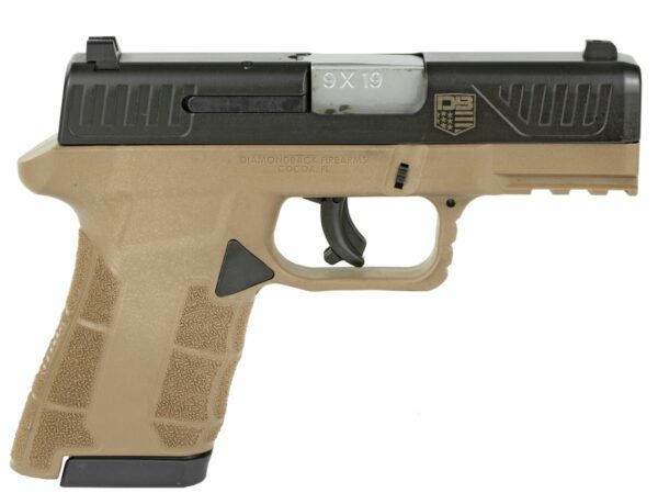 DBAM29FDE DIAMONDBACK FIREARMS AM2 9MM FDE SUB CMPT 15+1 3.5"