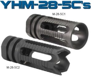 YHM-28-5Cs.jpg YANKEE HILL MACHINE COMPANY FLASH HIDER PHANT 5.56 W/TEETH