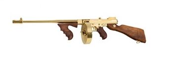 AOT150DTG.jpg AUTO-ORDNANCE - THOMPSON THOMPSON 1927A1 DLX 45ACP GOLD